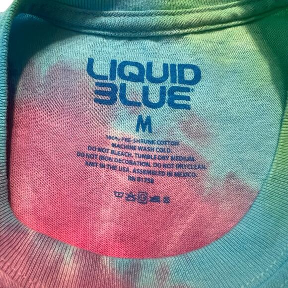 Liquid blue Grateful Dead dancing bears tie dye graphic tshirt size medium - Picture 3 of 6
